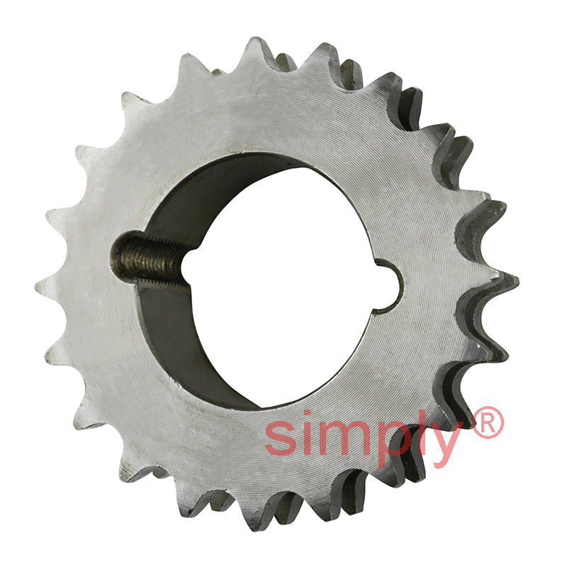 20 Tooth 06B Duplex Sprocket Tapered Locking Bush Type for 3/8 inch Pitch Chain - Bush not Incl.