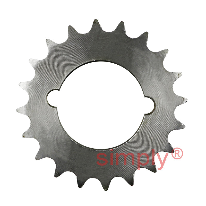 20 Tooth 06B Duplex Sprocket Tapered Locking Bush Type for 3/8 inch Pitch Chain - Bush not Incl.