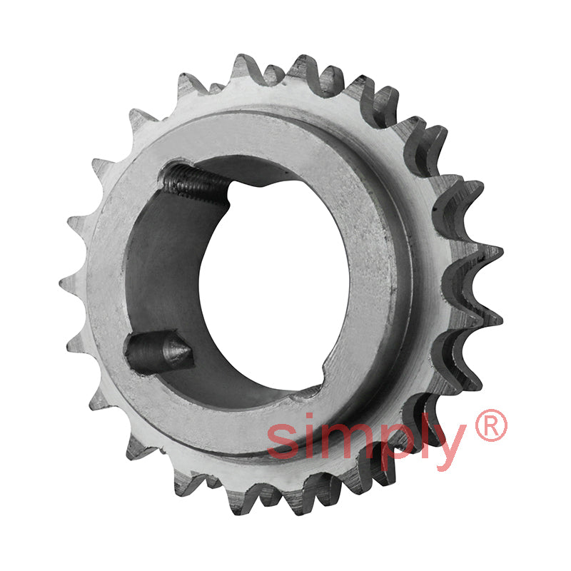 21 Tooth 06B Duplex Sprocket Tapered Locking Bush Type for 3/8 inch Pitch Chain - Bush not Incl.