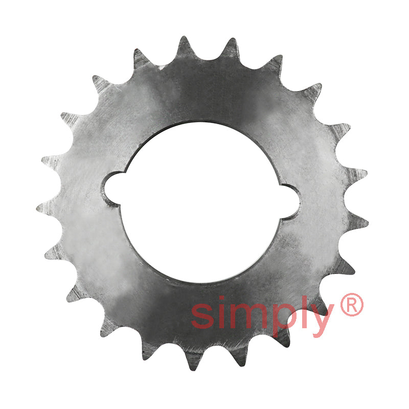 21 Tooth 06B Duplex Sprocket Tapered Locking Bush Type for 3/8 inch Pitch Chain - Bush not Incl.