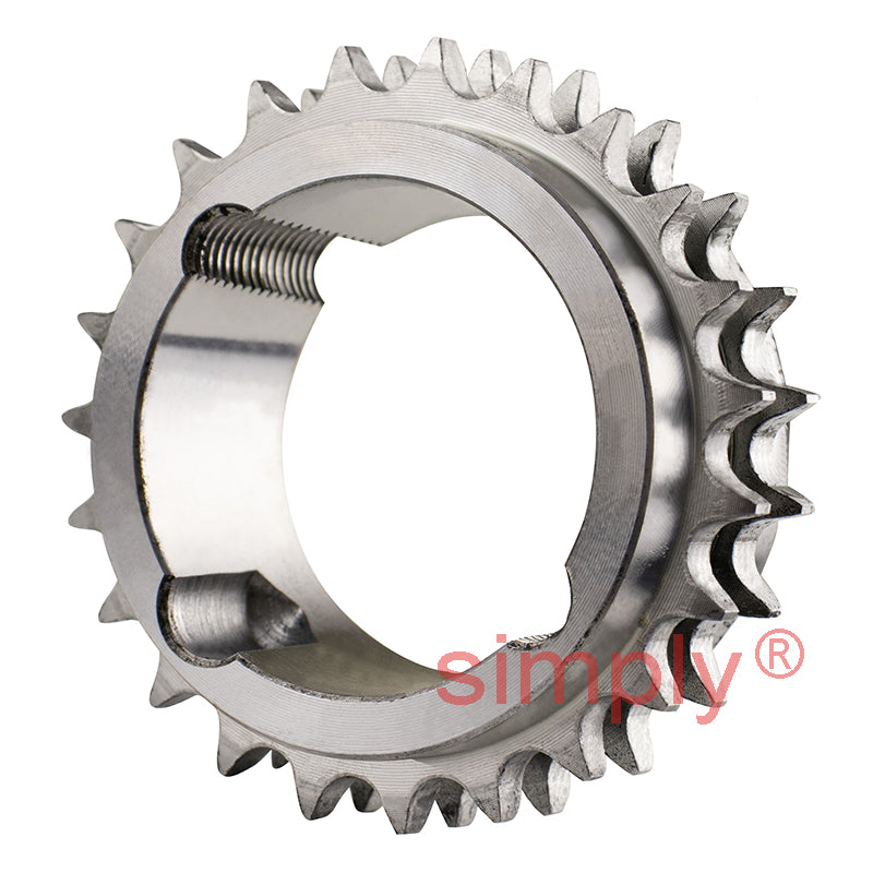 23 Tooth 06B Duplex Sprocket Tapered Locking Bush Type for 3/8 inch Pitch Chain - Bush not Incl.
