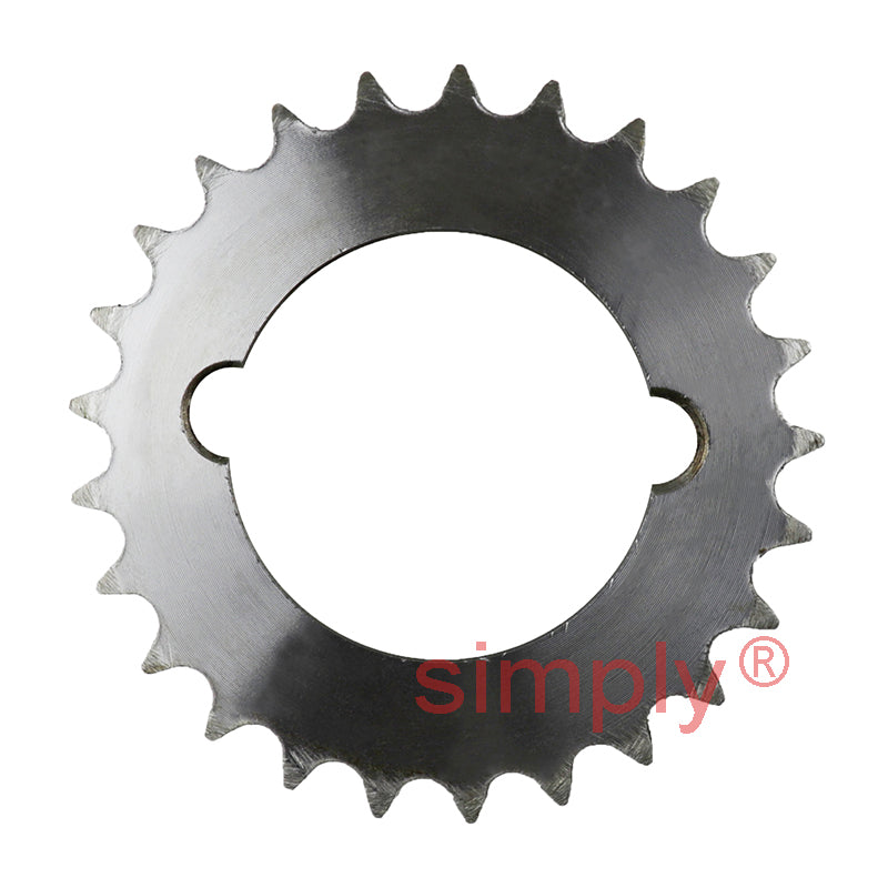 25 Tooth 06B Duplex Sprocket Tapered Locking Bush Type for 3/8 inch Pitch Chain - Bush not Incl.