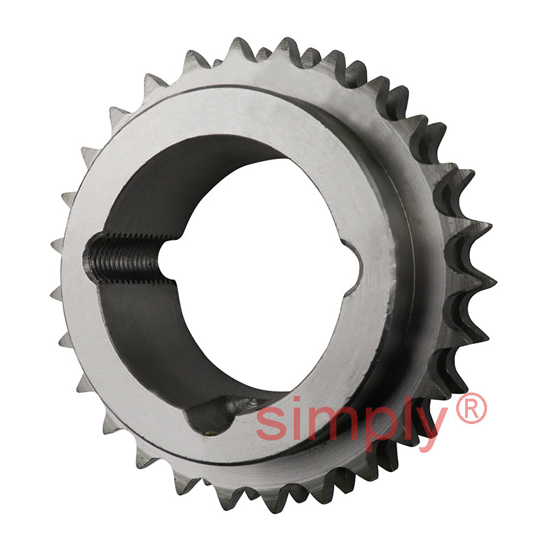 27 Tooth 06B Duplex Sprocket Tapered Locking Bush Type for 3/8 inch Pitch Chain - Bush not Incl.