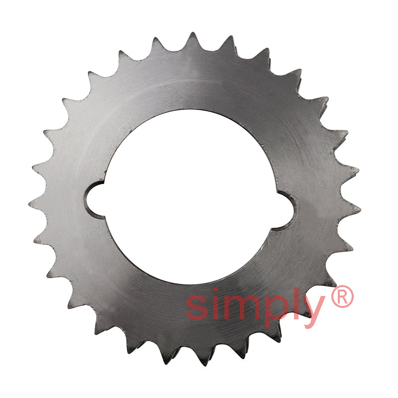 27 Tooth 06B Duplex Sprocket Tapered Locking Bush Type for 3/8 inch Pitch Chain - Bush not Incl.