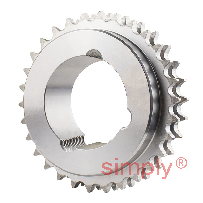 30 Tooth 06B Duplex Sprocket Tapered Locking Bush Type for 3/8 inch Pitch Chain - Bush not Incl.