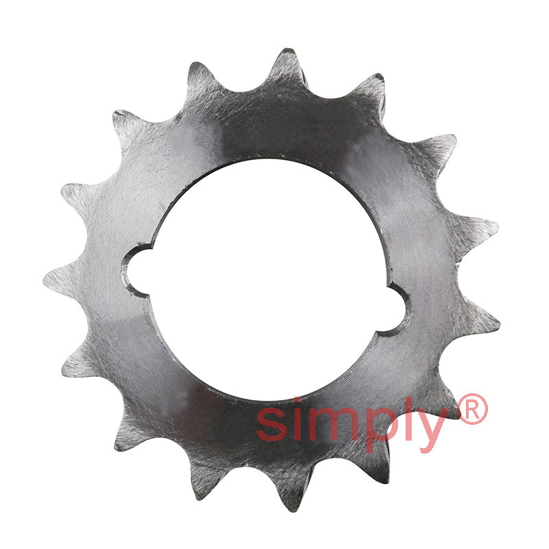 15 Tooth 08B Duplex Sprocket Tapered Locking Bush Type for 1/2 inch Pitch Chain (Bush not Incl.)