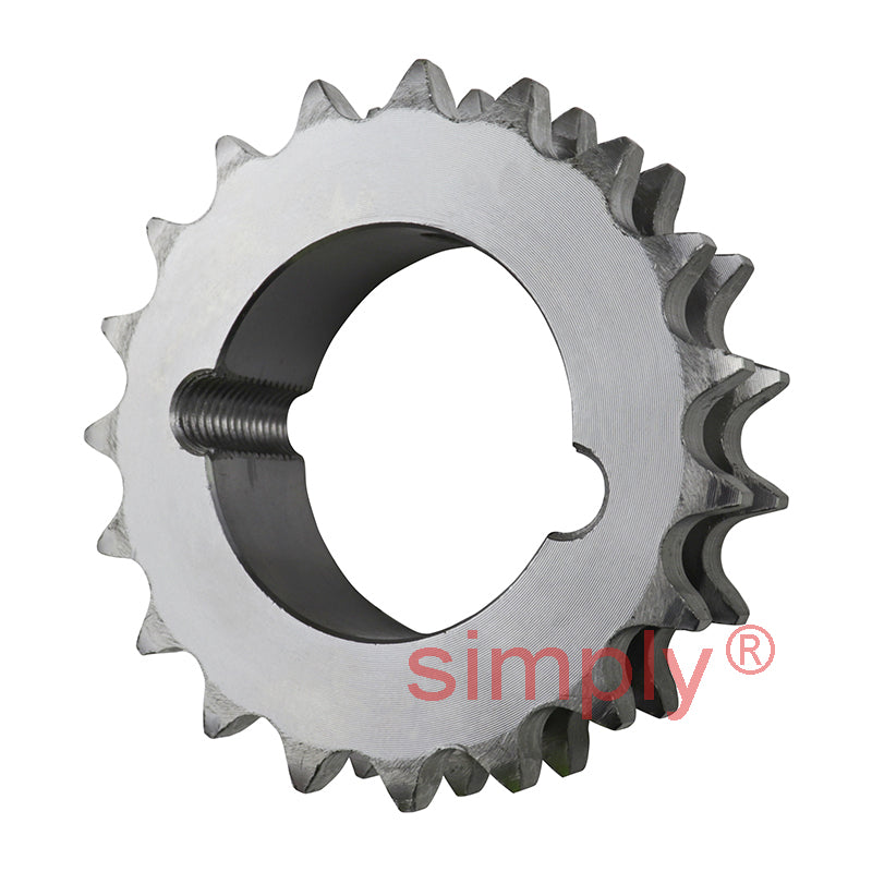 19 Tooth 08B Duplex Sprocket Tapered Locking Bush Type for 1/2 inch Pitch Chain (Bush not Incl.)
