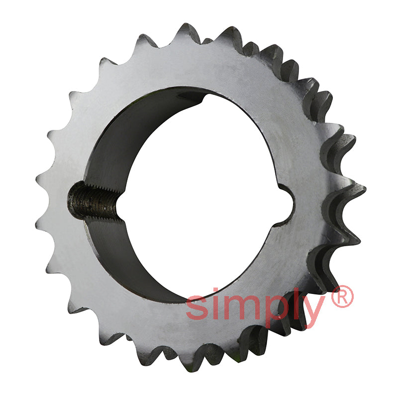 21 Tooth 08B Duplex Sprocket Tapered Locking Bush Type for 1/2 inch Pitch Chain (Bush not Incl.)
