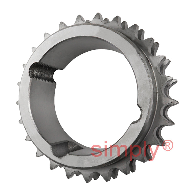 25 Tooth 08B Duplex Sprocket Tapered Locking Bush Type for 1/2 inch Pitch Chain (Bush not Incl.)