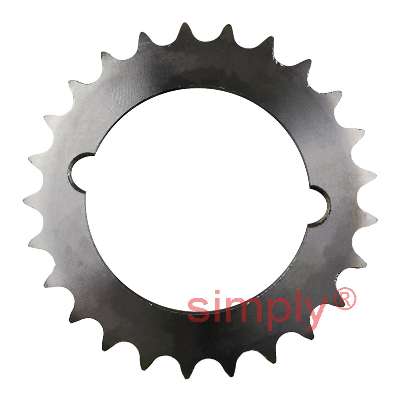 25 Tooth 08B Duplex Sprocket Tapered Locking Bush Type for 1/2 inch Pitch Chain (Bush not Incl.)