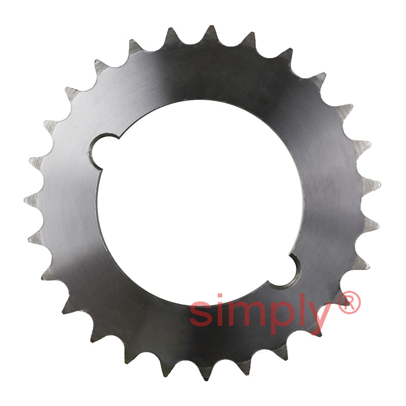 27 Tooth 08B Duplex Sprocket Tapered Locking Bush Type for 1/2 inch Pitch Chain (Bush not Incl.)