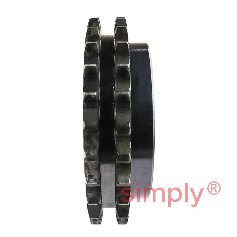 27 Tooth 08B Duplex Sprocket Heat Treated and Hardened Teeth Tapered Locking Bush Type for 1/2 inch Pitch Chain (Bush not Incl.)