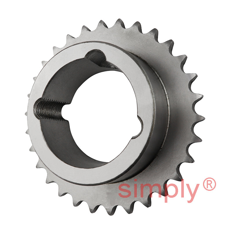 30 Tooth 08B Duplex Sprocket Tapered Locking Bush Type for 1/2 inch Pitch Chain (Bush not Incl.)