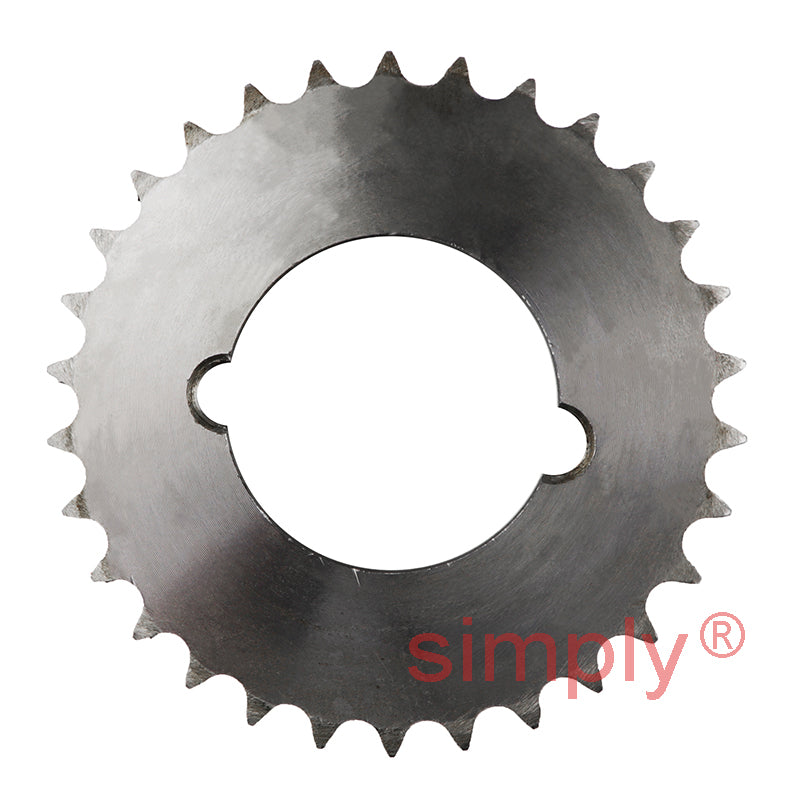 30 Tooth 08B Duplex Sprocket Tapered Locking Bush Type for 1/2 inch Pitch Chain (Bush not Incl.)