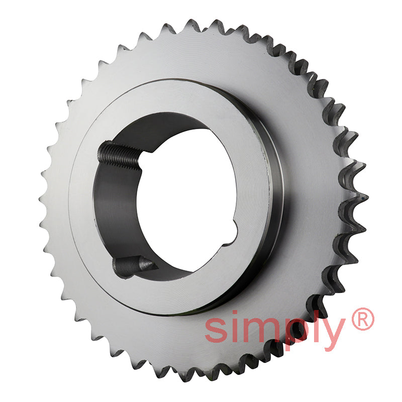 38 Tooth 08B Duplex Sprocket Tapered Locking Bush Type for 1/2 inch Pitch Chain (Bush not Incl.)
