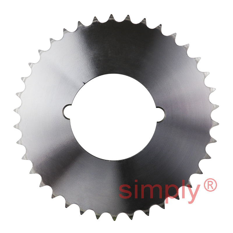 38 Tooth 08B Duplex Sprocket Tapered Locking Bush Type for 1/2 inch Pitch Chain (Bush not Incl.)