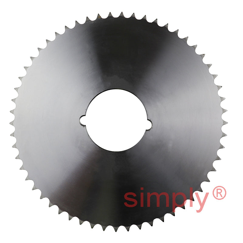 57 Tooth 08B Duplex Sprocket Tapered Locking Bush Type for 1/2 inch Pitch Chain (Bush not Incl.)