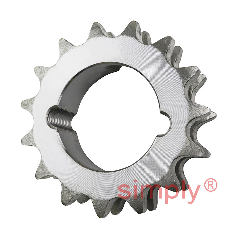15 Tooth 10B Duplex Sprocket Tapered Locking Bush Type for 5/8 inch Pitch Chain (Bush not Incl.)