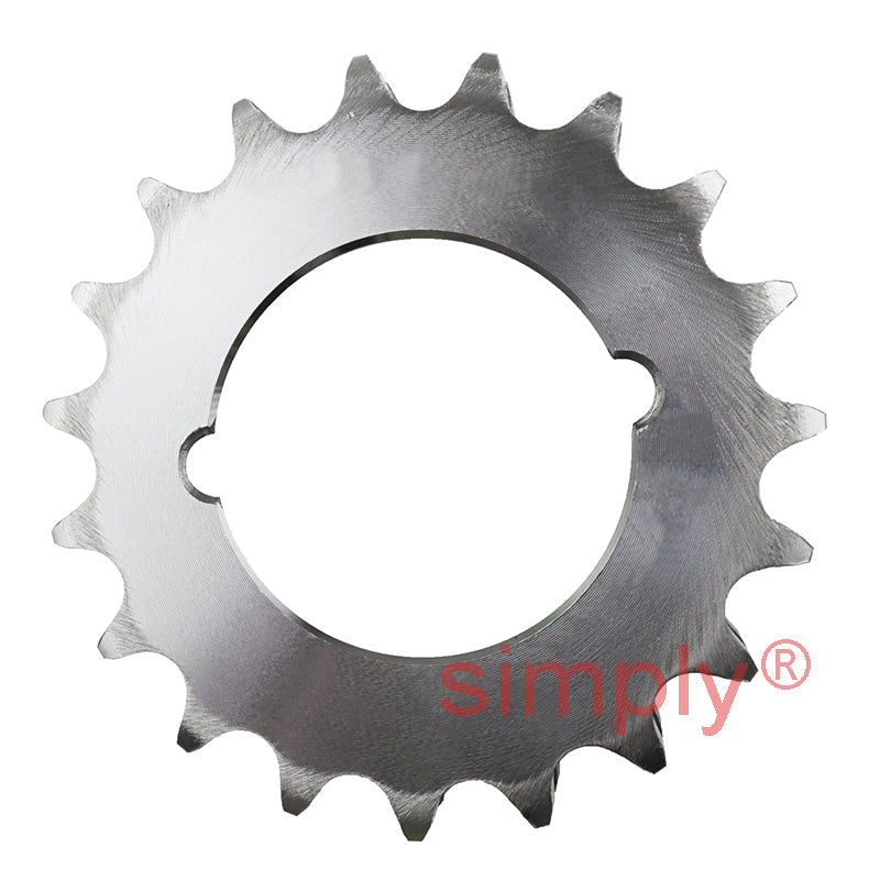 19 Tooth 10B Duplex Sprocket Tapered Locking Bush Type for 5/8 inch Pitch Chain (Bush not Incl.)