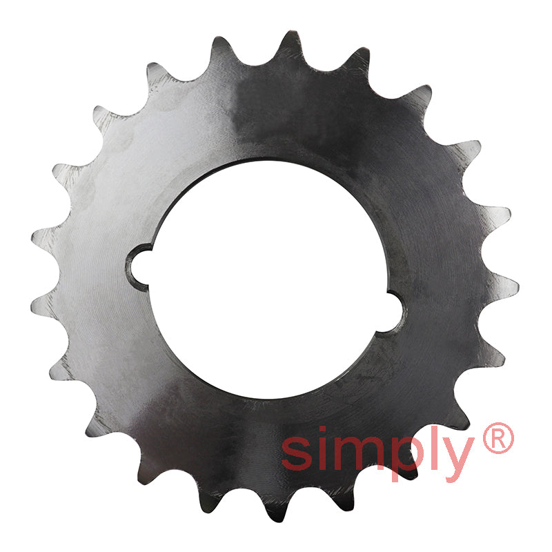 21 Tooth 10B Duplex Sprocket Tapered Locking Bush Type for 5/8 inch Pitch Chain (Bush not Incl.)