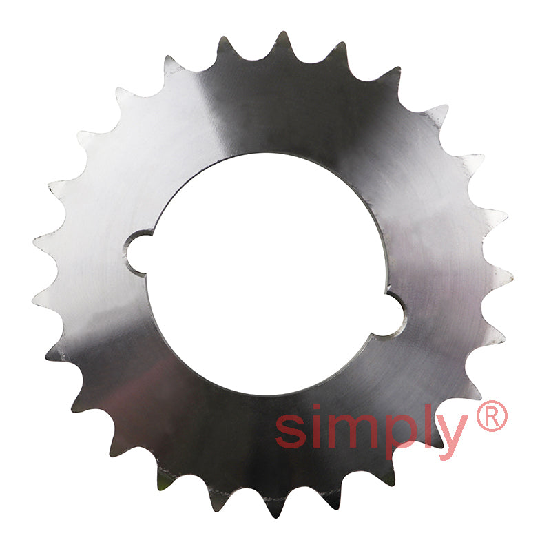 25 Tooth 10B Duplex Reverse Sprocket Tapered Locking Bush Type for 5/8 inch Pitch Chain (Bush not Incl.)