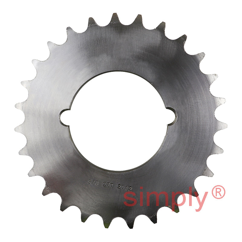 27 Tooth 10B Duplex Sprocket Tapered Locking Bush Type for 5/8 inch Pitch Chain (Bush not Incl.)