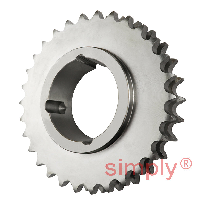 30 Tooth 10B Duplex Sprocket Tapered Locking Bush Type for 5/8 inch Pitch Chain (Bush not Incl.)
