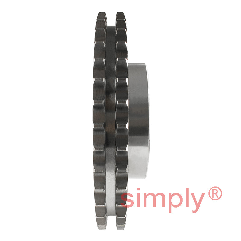 38 Tooth 10B Duplex Sprocket Tapered Locking Bush Type for 5/8 inch Pitch Chain (Bush not Incl.)