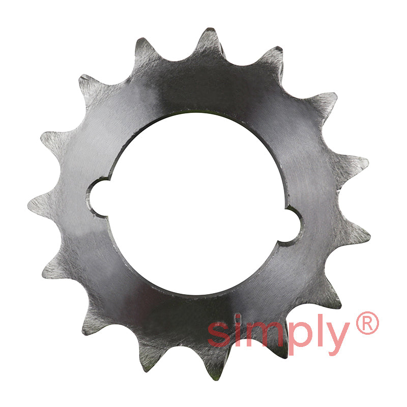 15 Tooth 12B Duplex Sprocket Tapered Locking Bush Type for 3/4 inch Pitch Chain (Bush not Incl.)