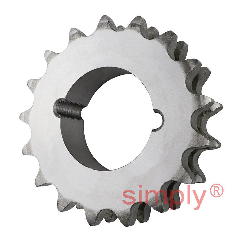 17 Tooth 12B Duplex Sprocket Tapered Locking Bush Type for 3/4 inch Pitch Chain (Bush not Incl.)