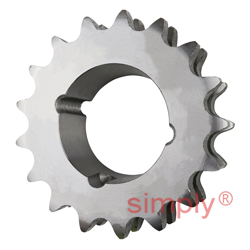 17 Tooth 12B Duplex Sprocket Tapered Locking Bush Type for 3/4 inch Pitch Chain (Bush not Incl.)