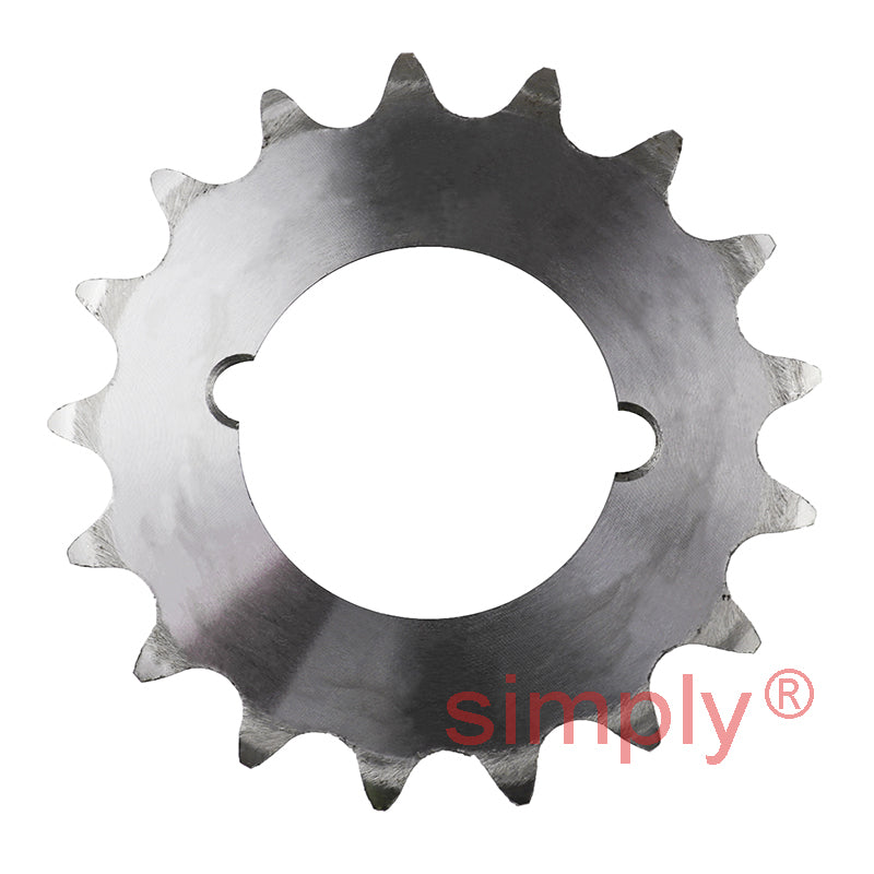 17 Tooth 12B Duplex Sprocket Tapered Locking Bush Type for 3/4 inch Pitch Chain (Bush not Incl.)