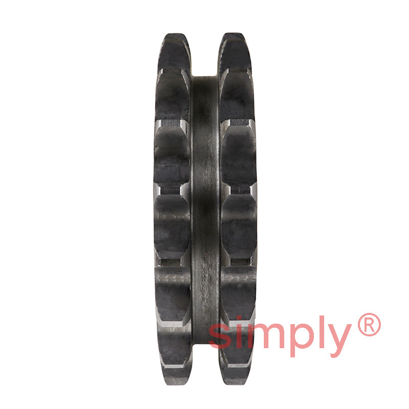 17 Tooth 12B Duplex Sprocket Tapered Locking Bush Type for 3/4 inch Pitch Chain (Bush not Incl.)