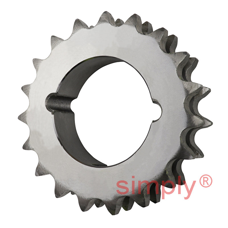 19 Tooth 12B Duplex Sprocket Tapered Locking Bush Type for 3/4 inch Pitch Chain (Bush not Incl.)