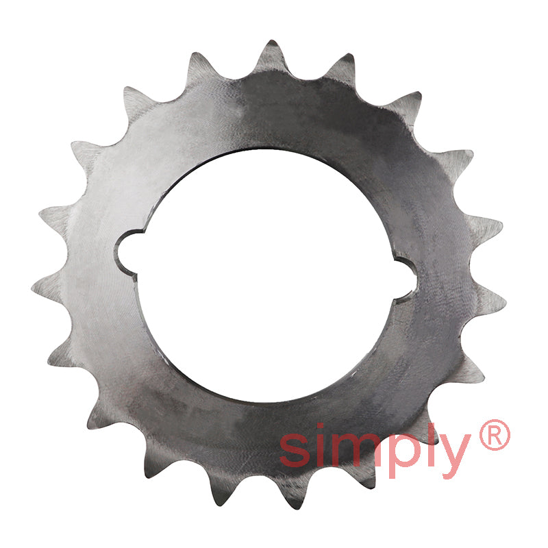 19 Tooth 12B Duplex Sprocket Tapered Locking Bush Type for 3/4 inch Pitch Chain (Bush not Incl.)