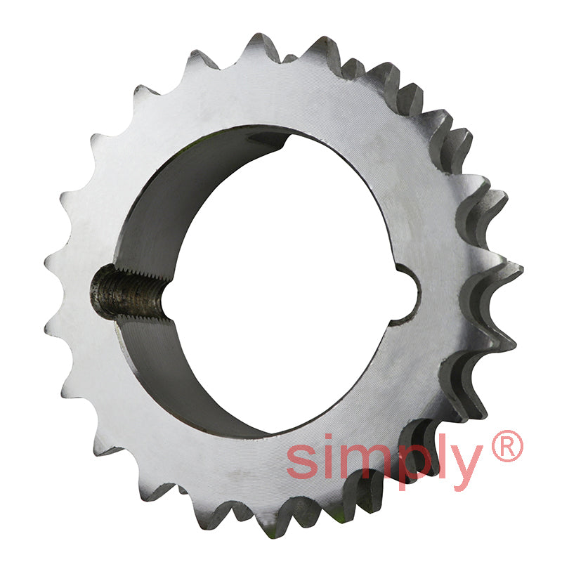 21 Tooth 12B Duplex Sprocket Tapered Locking Bush Type for 3/4 inch Pitch Chain (Bush not Incl.)
