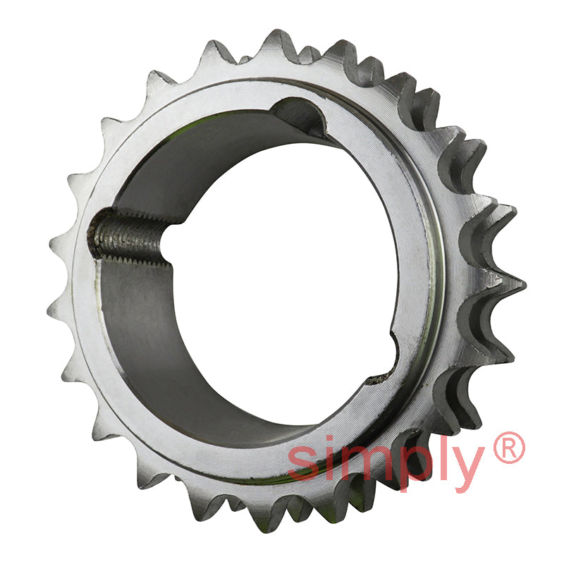 21 Tooth 12B Duplex Sprocket Tapered Locking Bush Type for 3/4 inch Pitch Chain (Bush not Incl.)