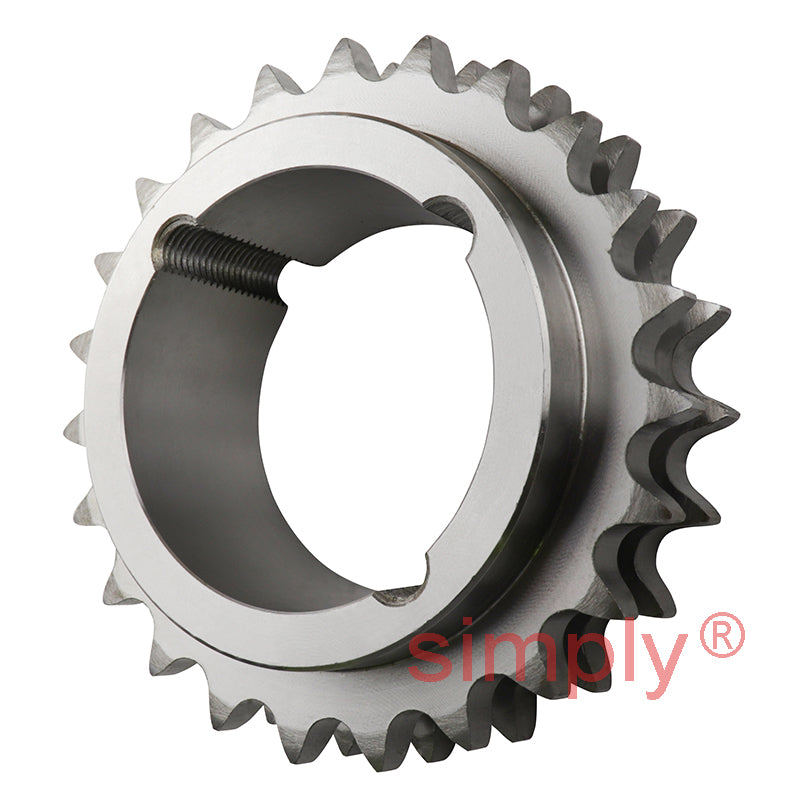 23 Tooth 12B Duplex Sprocket Tapered Locking Bush Type for 3/4 inch Pitch Chain (Bush not Incl.)