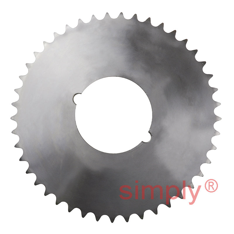 45 Tooth 12B Duplex Sprocket Tapered Locking Bush Type for 3/4 inch Pitch Chain (Bush not Incl.)