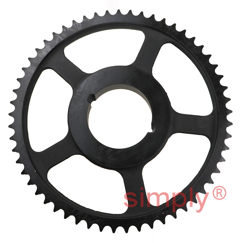 57 Tooth 12B Duplex Sprocket Tapered Locking Bush Type for 3/4 inch Pitch Chain (Bush not Incl.)