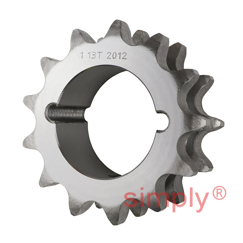 13 Tooth 16B Duplex Sprocket Tapered Locking Bush Type for 1 inch Pitch Chain (Bush not Incl.)