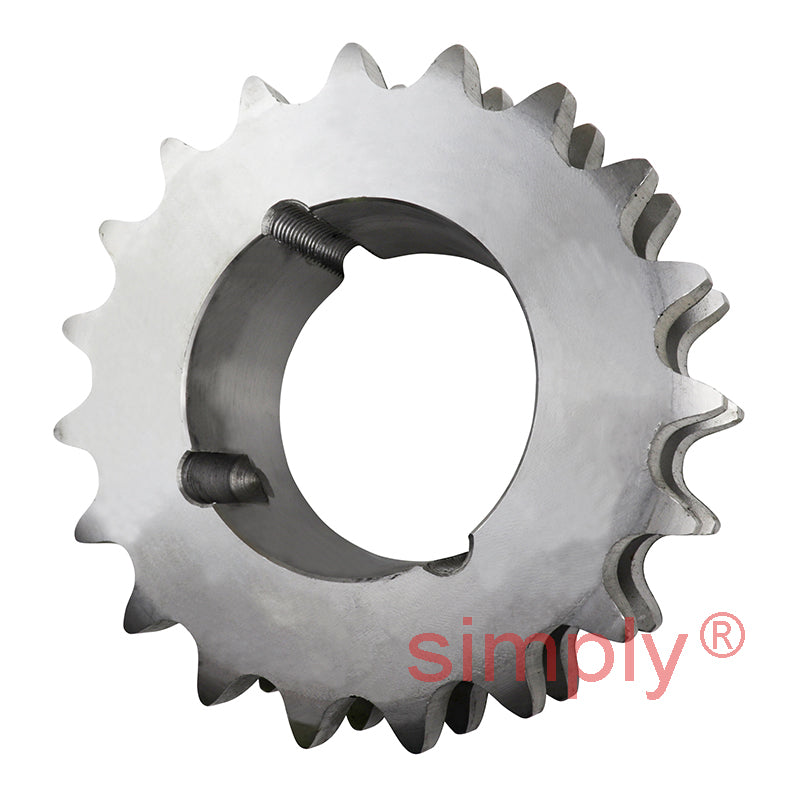 19 Tooth 16B Duplex Sprocket Tapered Locking Bush Type for 1 inch Pitch Chain (Bush not Incl.)
