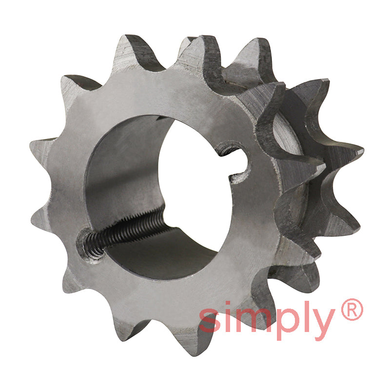 12 Tooth 10B Tapered Bore Double Simplex Sprocket 5/8 inch Pitch Chain