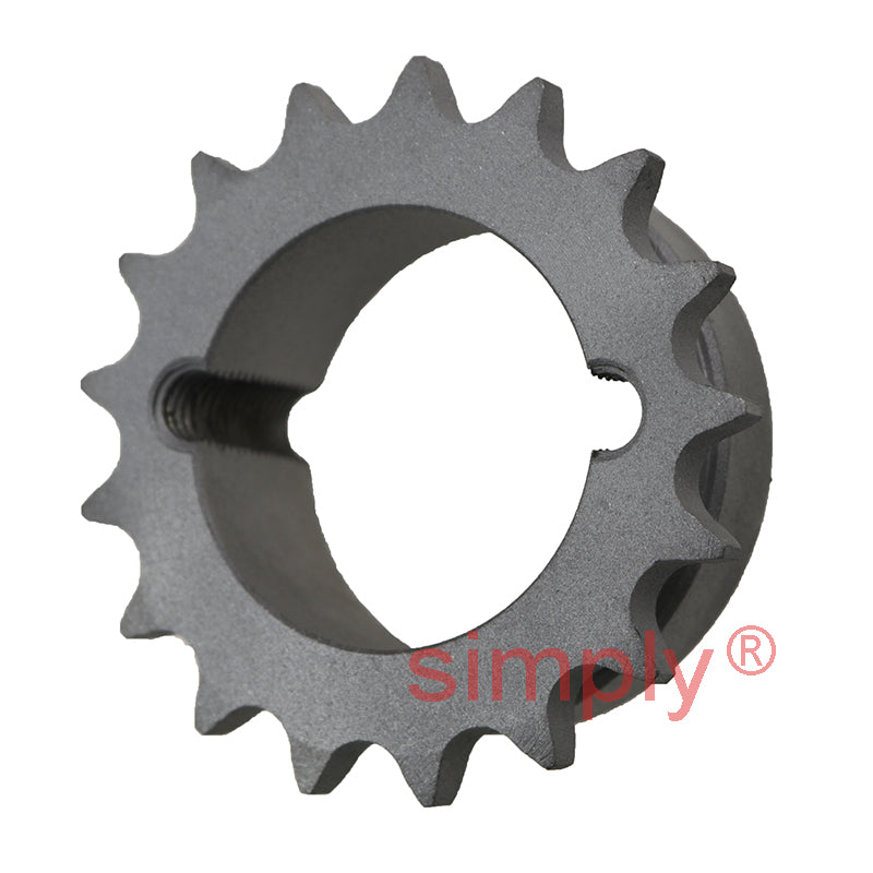17 Tooth 06B Simplex Sprocket Tapered Locking Bush Type for 3/8 inch Pitch Chain - Bush not Incl.