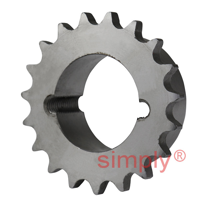 18 Tooth 06B Simplex Sprocket Tapered Locking Bush Type for 3/8 inch Pitch Chain - Bush not Incl.