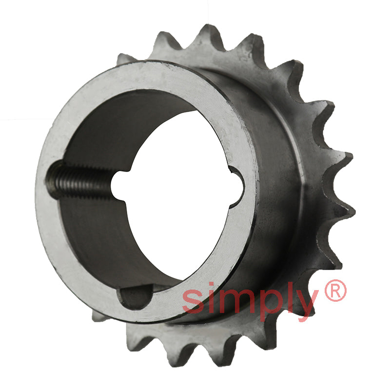 20 Tooth 06B Simplex Sprocket Tapered Locking Bush Type for 3/8 inch Pitch Chain - Bush not Incl.