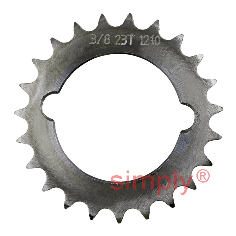 23 Tooth 06B Simplex Sprocket Tapered Locking Bush Type for 3/8 inch Pitch Chain - Bush not Incl.