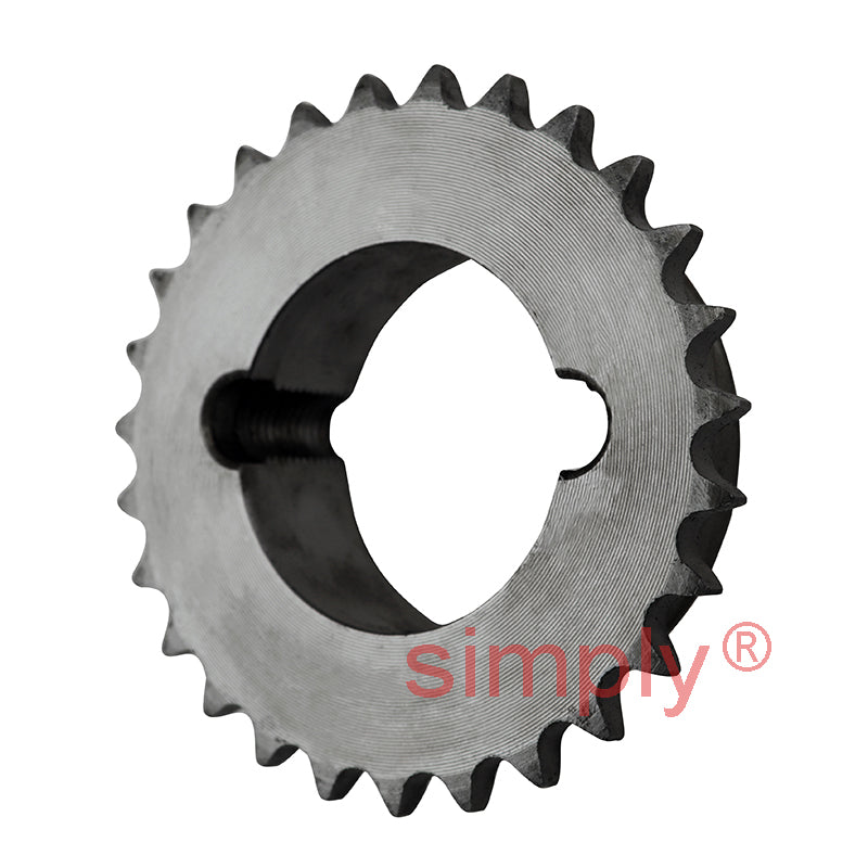 27 Tooth 06B Simplex Sprocket Tapered Locking Bush Type for 3/8 inch Pitch Chain - Bush not Incl.