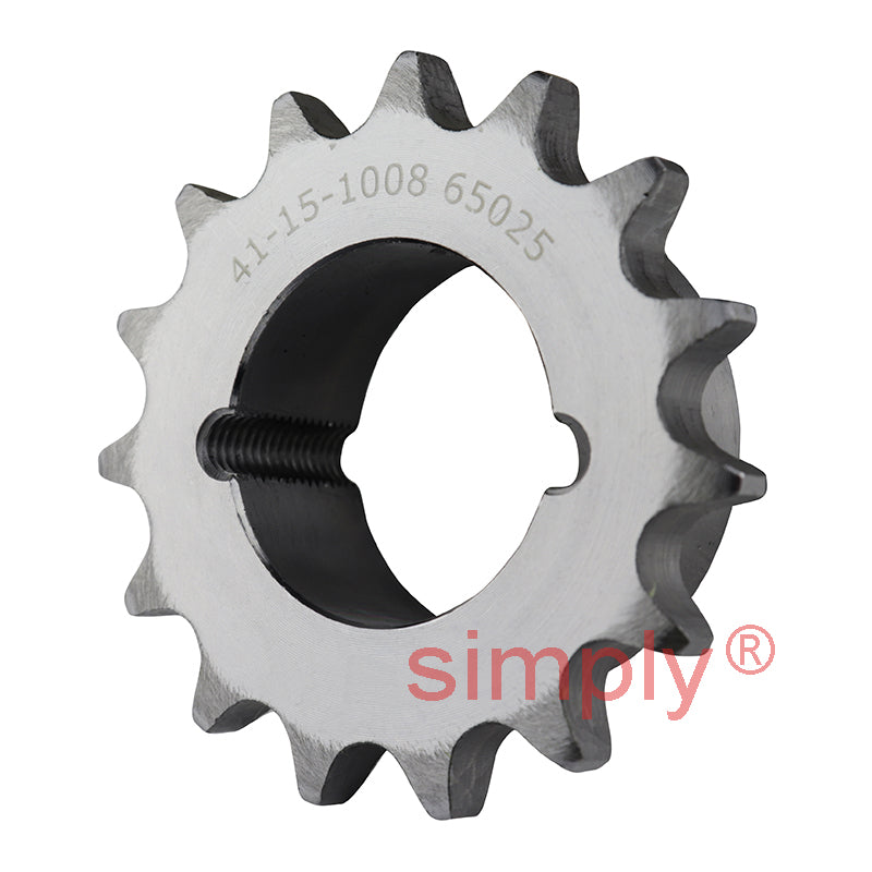 15 Tooth 08B Simplex Sprocket Tapered Locking Bush Type for 1/2 inch Pitch Chain (Bush not Incl.)