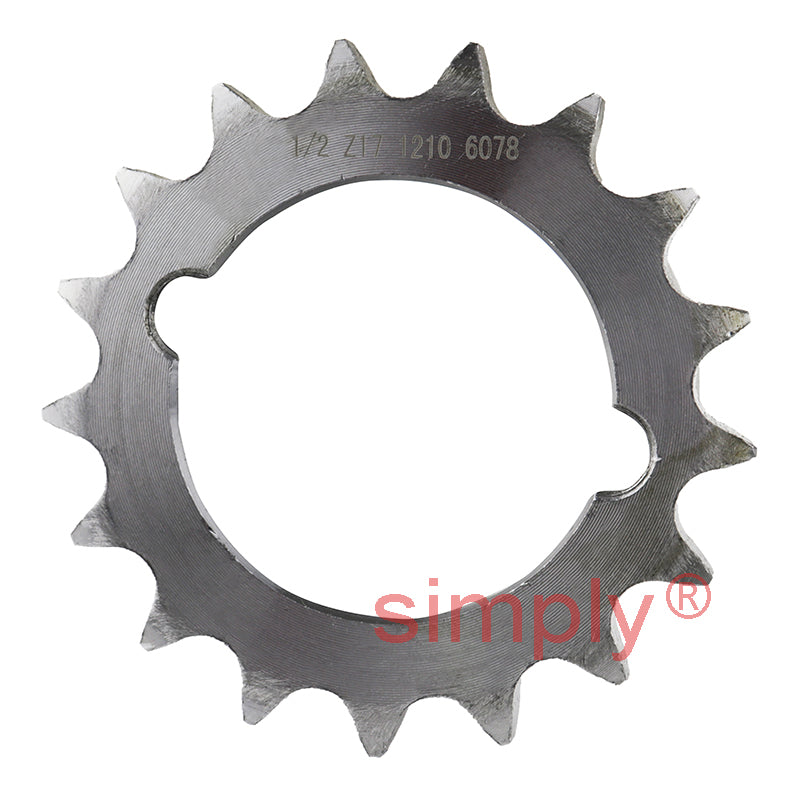 17 Tooth 08B Simplex Sprocket Tapered Locking Bush Type for 1/2 inch Pitch Chain (Bush not Incl.)
